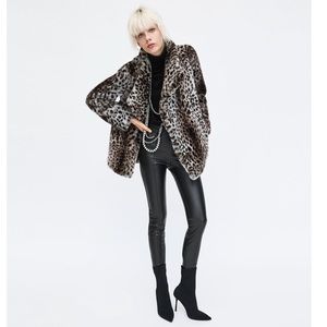 Zara leather leggings